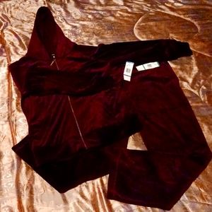 Jones New York Sport Velour  Jogging Suit/Sweats/Athletic Wear L/1X 50% Off